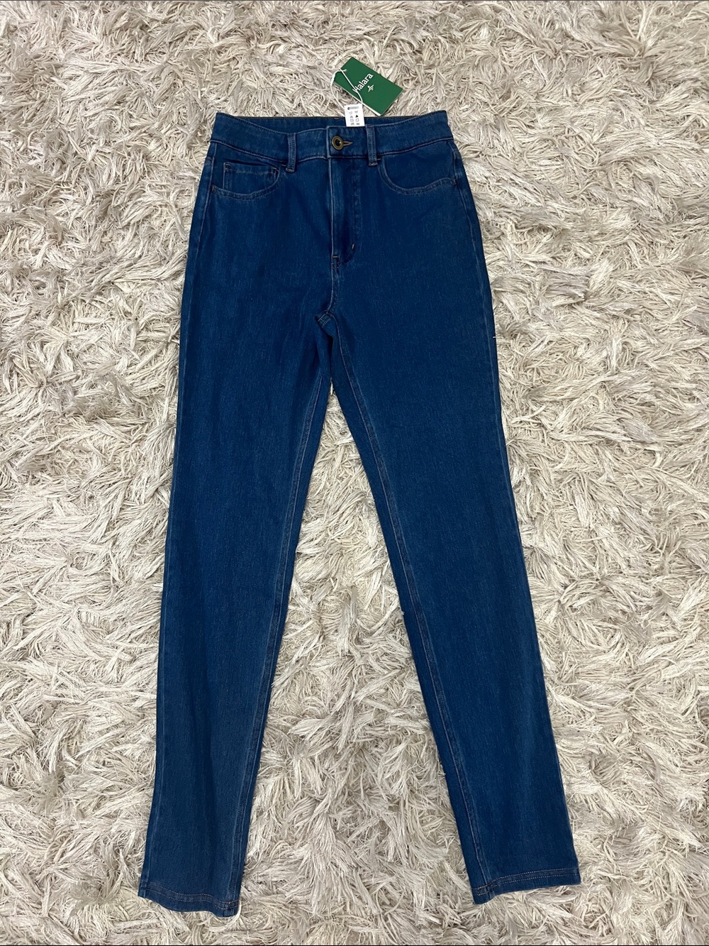 HALARA Women's Skinny High-Rise Jeans in Dark Blue